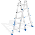 promotion aluminum adjustable multi-purpose ladder with hinges